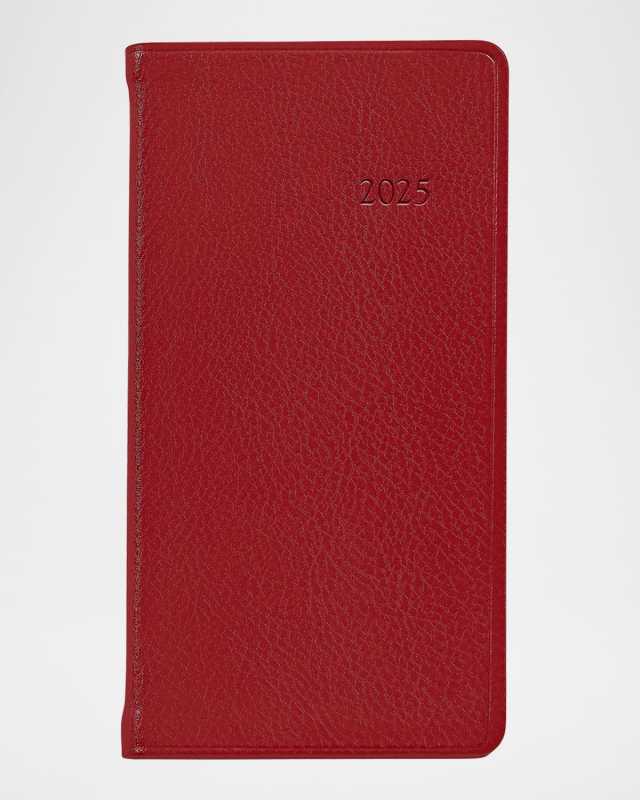 2025 6" Leather Pocket Datebook